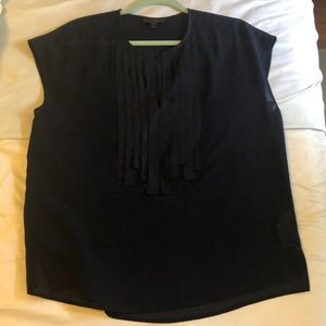 Jcrew navy blouse size 2